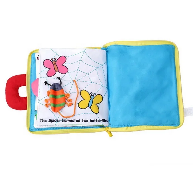 latest product baby sensory activity cloth book montessori baby toys