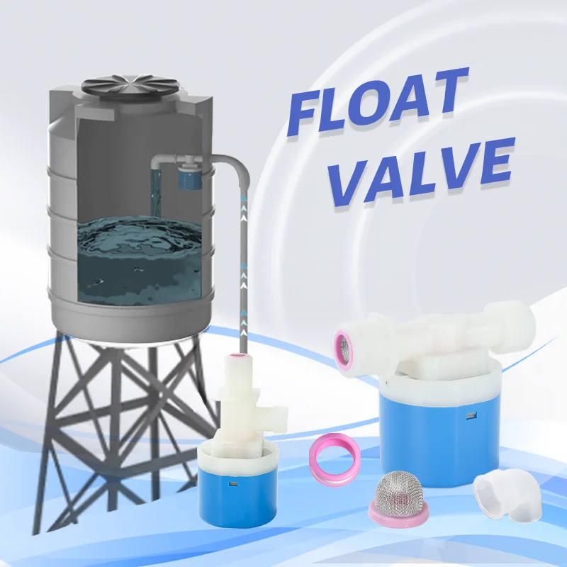 JUNY 3/4 Inch Automatic Water Tank Float Ball Level Control Valve