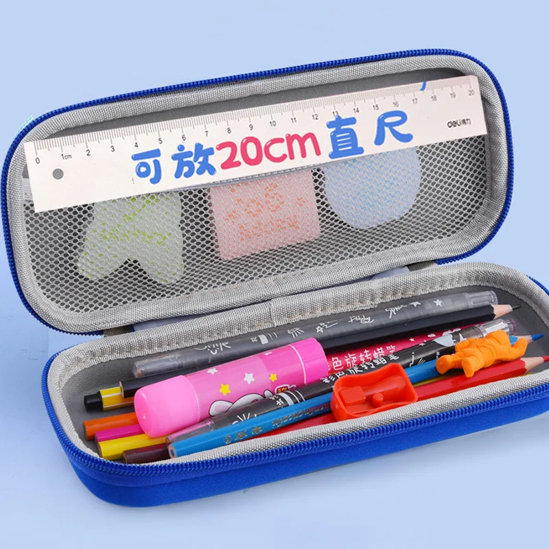 Big Capacity Pencil Pouches For Children Cool Pen Box Zipper Marker Organizer Dinosaur