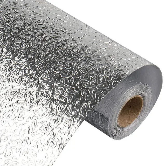 Wholesale durable High temperature resistance oil proof wall sticker for kitchen self adhesive aluminum foil wall sticker