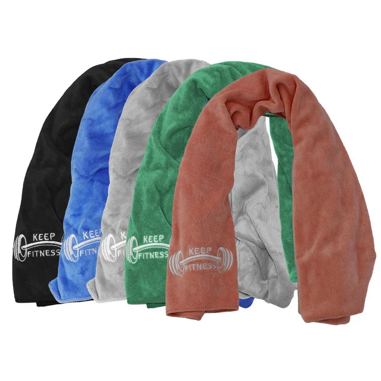 comfortable absorbes sweat quick drying Microfiber Fitness workout towels for men