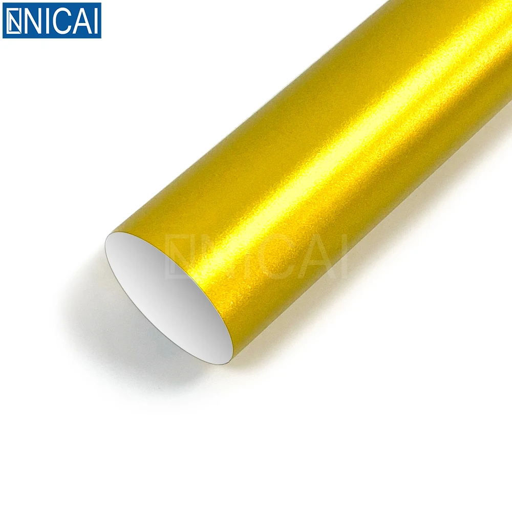 NICAI Satin Matte Chrome Metallic Matt Car Wrap Vinyl for Vehicle Wraps Vinyl Film Car Film