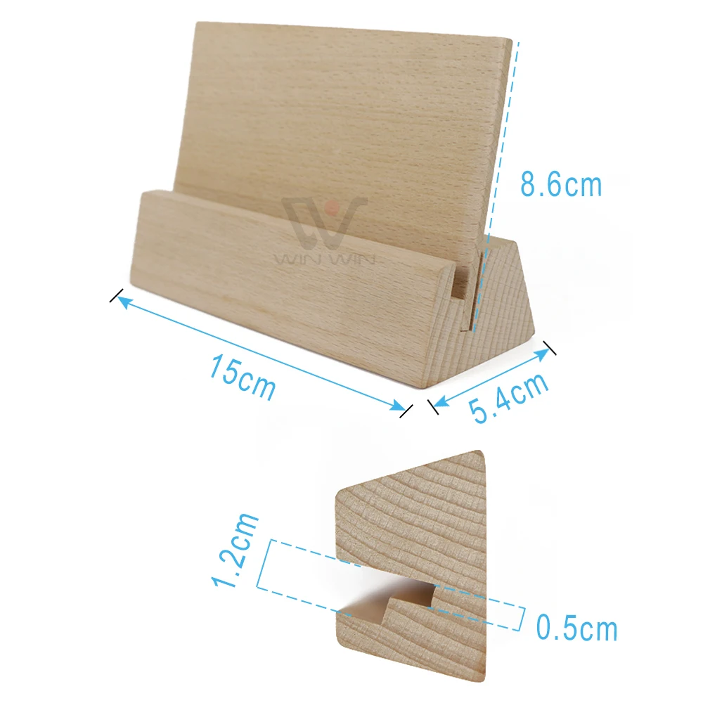 High Quality Wooden Blank Calendar Stand Natural Wood Customizable Calendar Stand Photo Frame