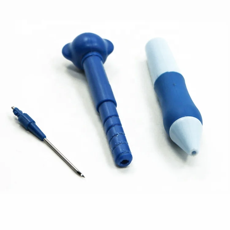 SKC New DIY Craft Sewing Craft Tools Knitting Magic Embroidery Pen Punch Needle Set with 3 Needles and 2 Threader