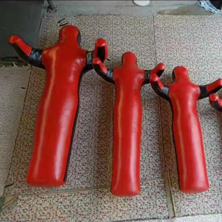 Wholesale Boxing Leather Unfilled Grappling Dummy ,MMA Jiu Jitsu UFC judo Standing Wrestling Dummy