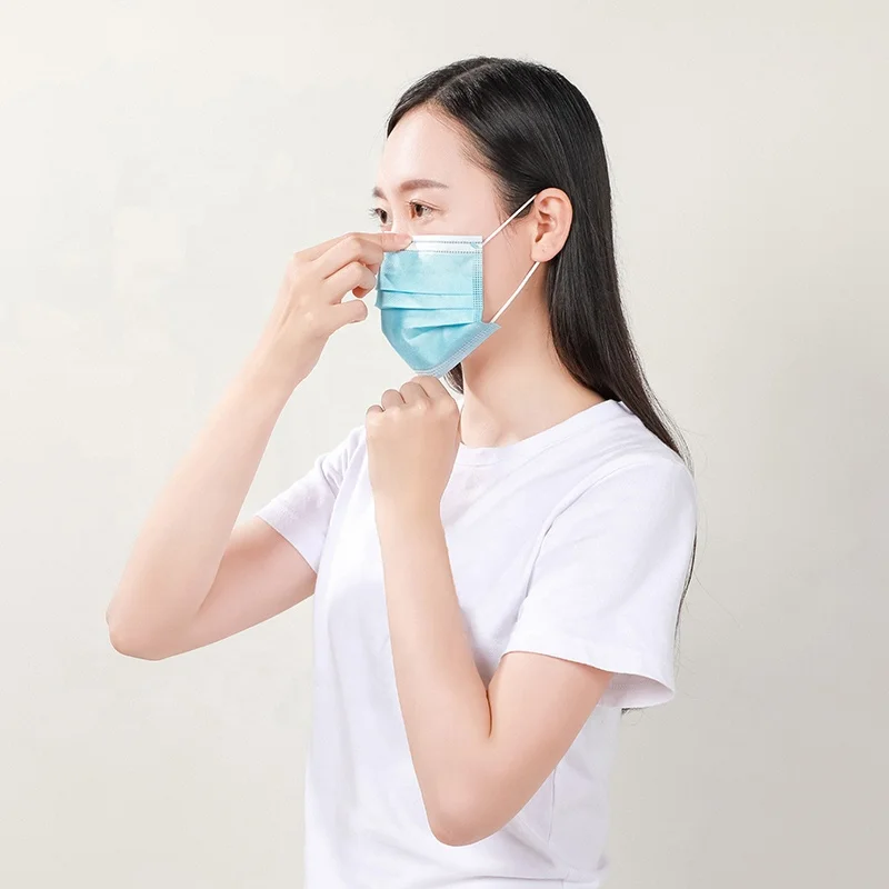 
More than 60 countries use Aicare Company 3 layer disposable face mask medical faces mask with earloops 