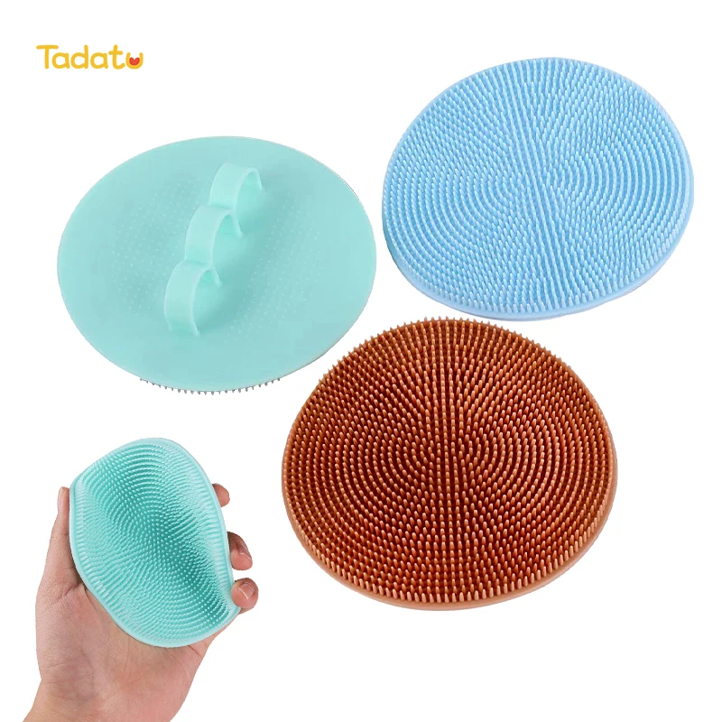 Мягкая силиконовая щетка для массажа тела