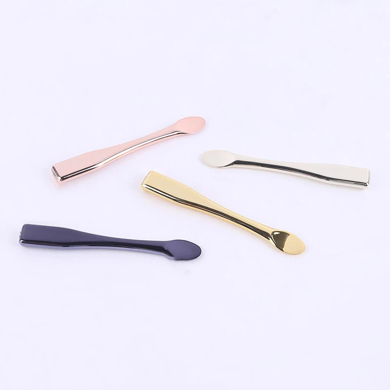 factory direct sale beauty custom metal luxury face cream mask spoon eye cream spatula face cream spoon