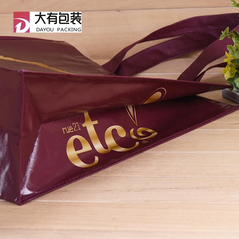 High quality china manufacturer wholesale durable recyclable material pp non woven packaging bag with logo