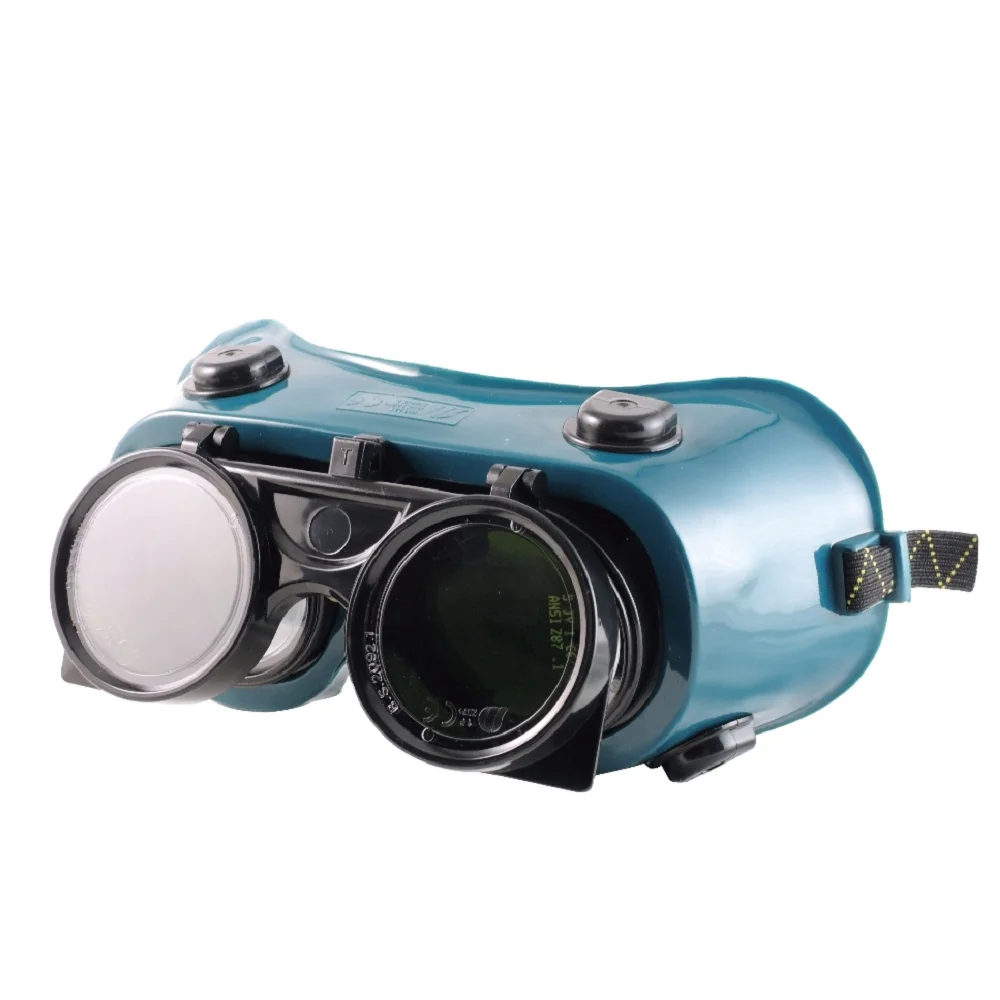 High Quality Wholesale Pvc Frame Shade Green Anti Splash Lens Welding Goggle Glasses