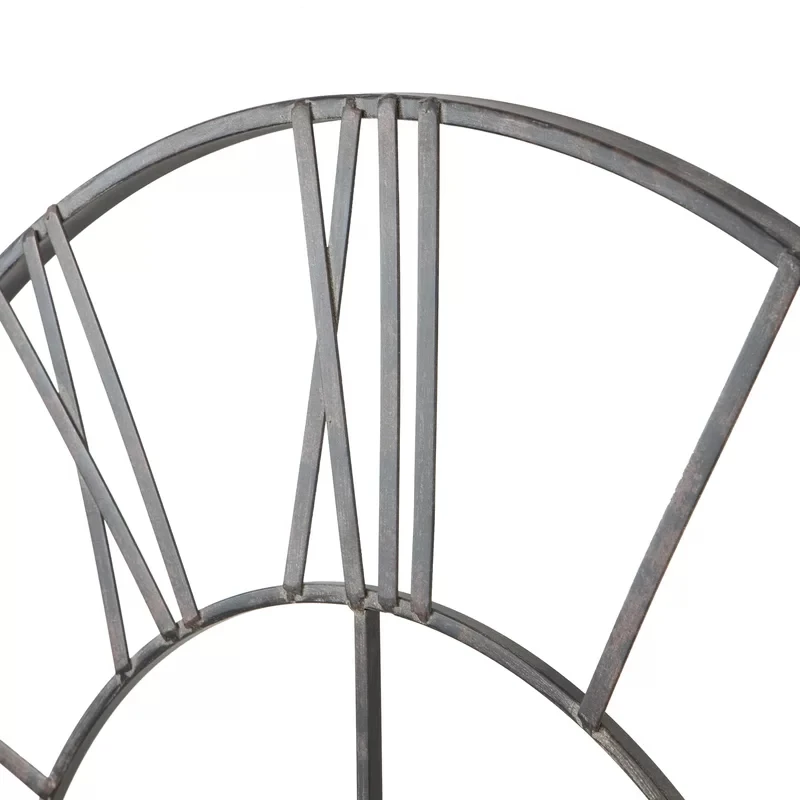 
Round Metal framed Rustic Numeral Farmhouse wall Clock home decoration 