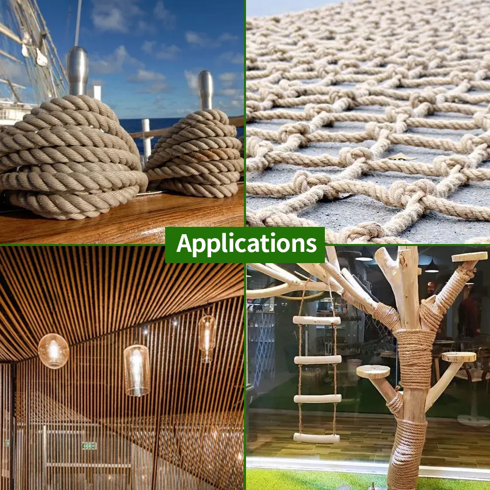 6mm 3-Strand Packing Rope can be used for packing strapping, ship, outdoor etc. Natural Color Sisal Rope