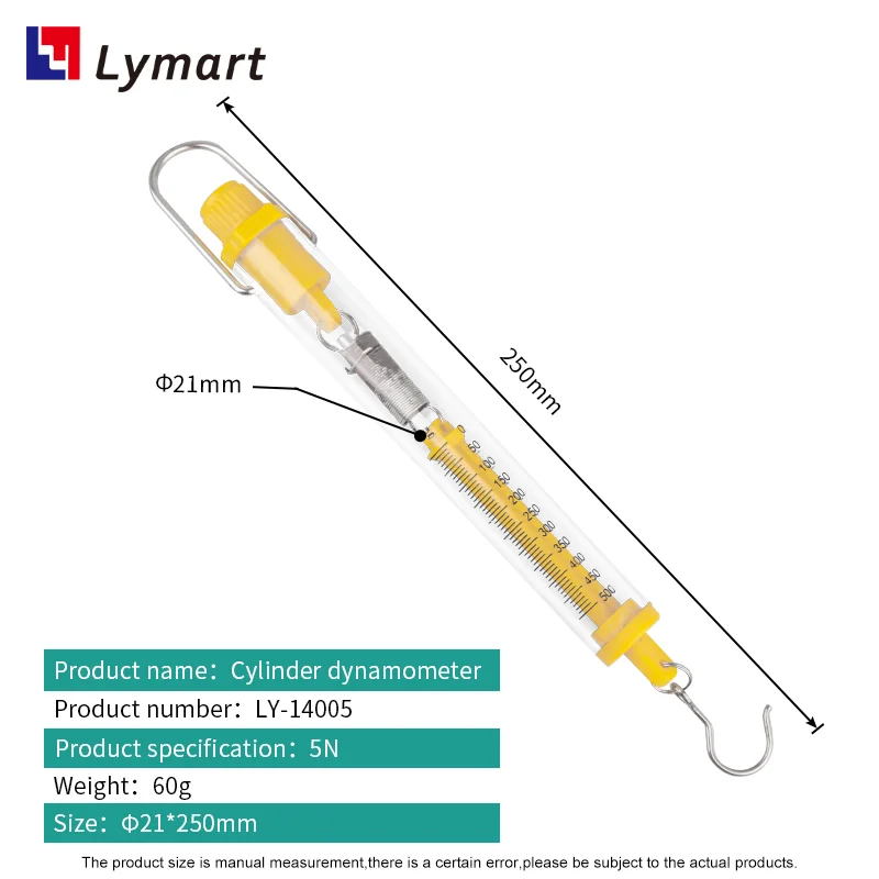 5N cylinder Spring balance dynamometer for mechanics