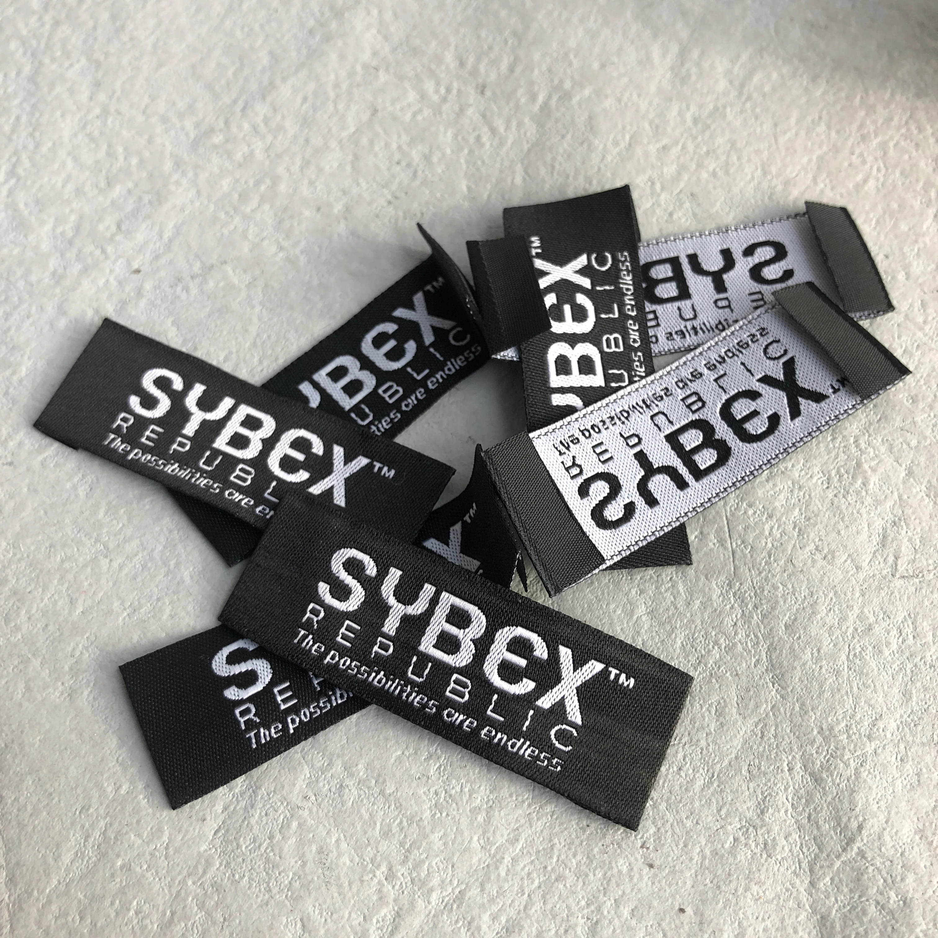 Garment Woven Labels For Clothing Free sample provide unique cheap high quality Damask CustomManufacturer shoes hats label