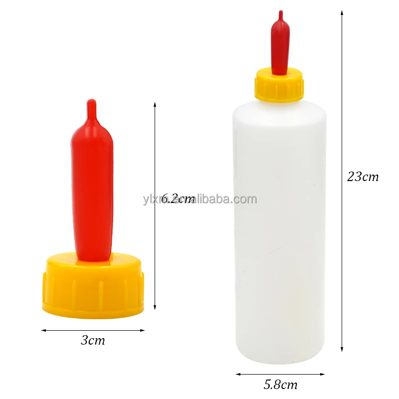 Пластиковые бутылки для кормления овечьей и козьей шерсти 400 мл