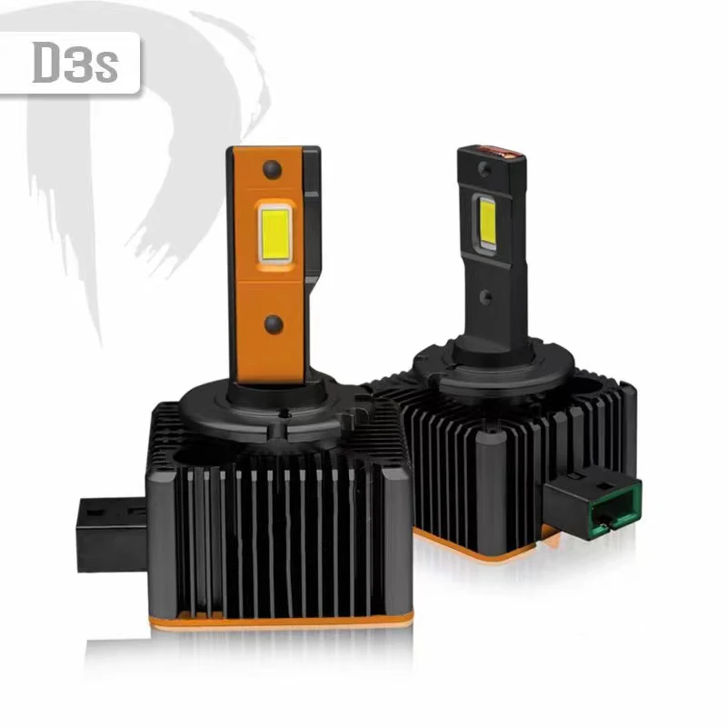 2022 new arrival black golden d2s led headlight bulb kit 35w 14000lm for the stock hid xenon bulb