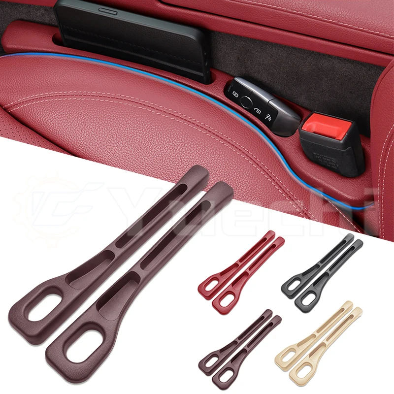 2pcs Universal Car Seat Gap Plug Seam Filling Anti-Leakage Strip Seat Side Slot Filling Strip Anti-Loss Car Interior Accessories