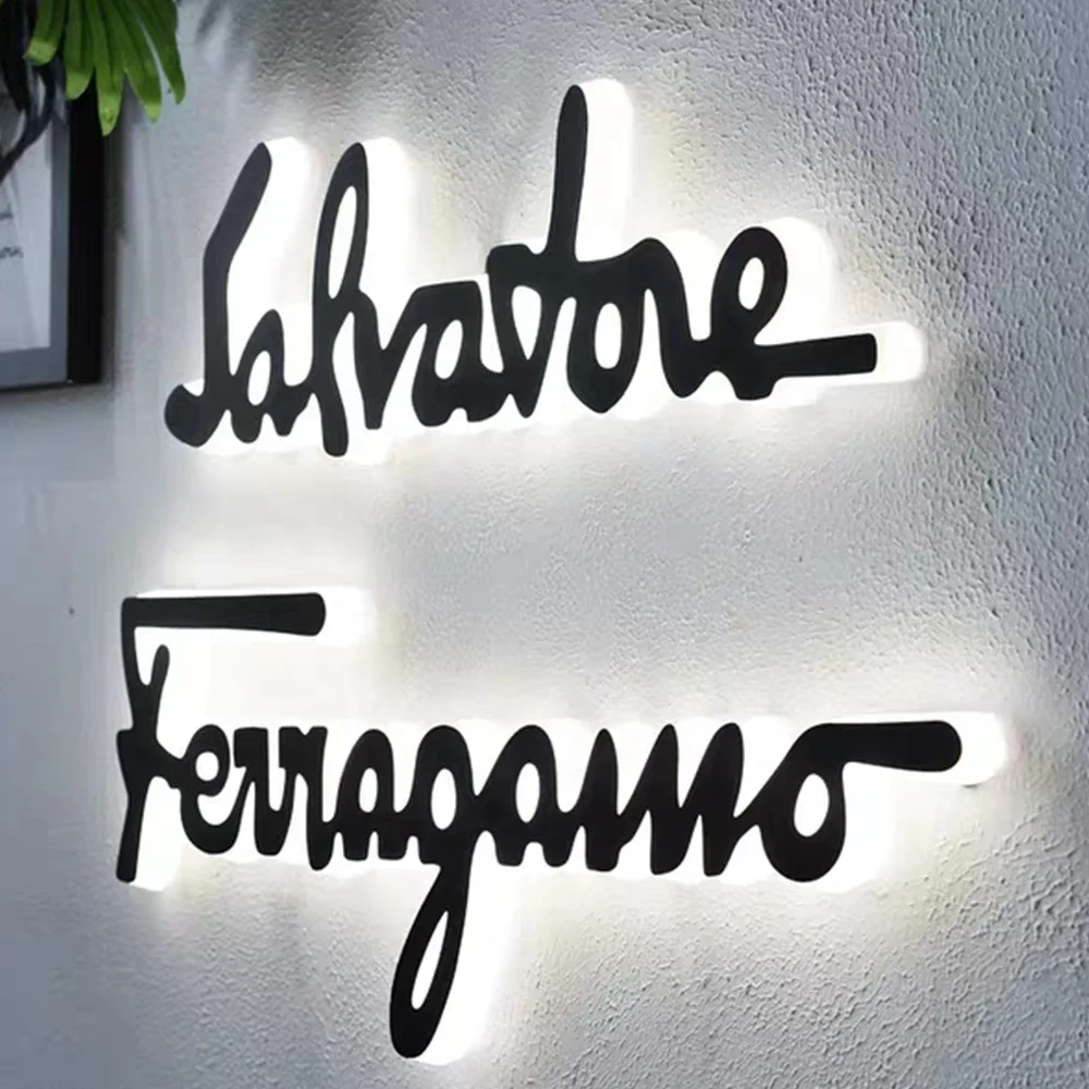 custom logo signs letters shop signs led acrylic led letter signage led letter lights wall sign