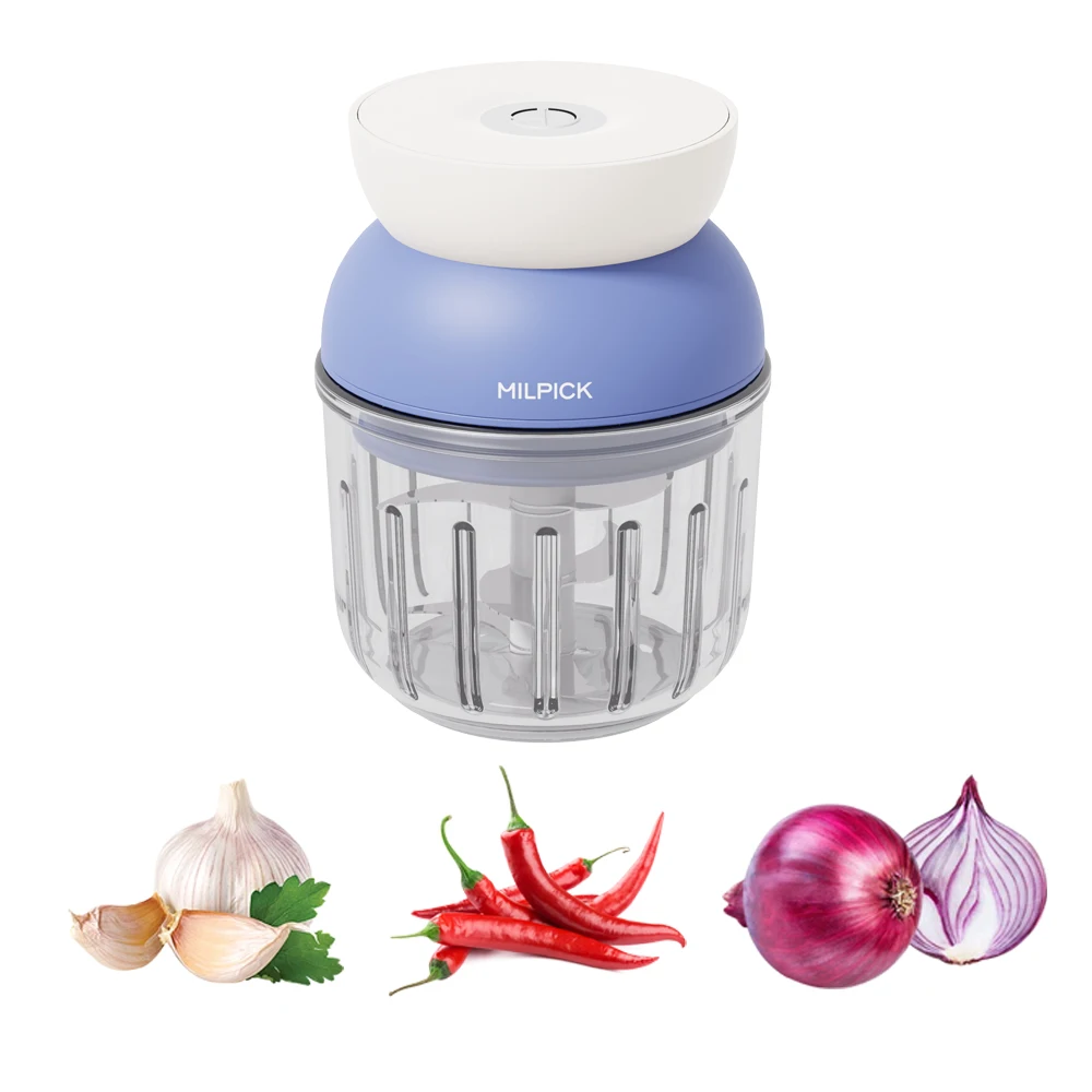 Portable chili spice sauce vegetables complementary food processor mini cordless usb electric onion garlic chopper