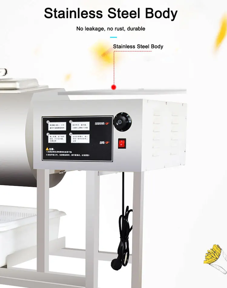 35/40/60L Fish Meat Bloating Hamburger Shop Marinade Meat Marinating Machine/Vacuum Meat Tumbler/Meat Tumbling Machine