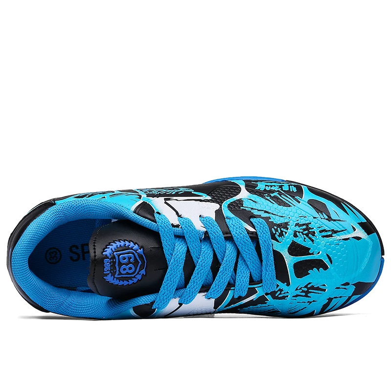 
Support customized boys training shoes AG breathable synthetic grass football shoes 