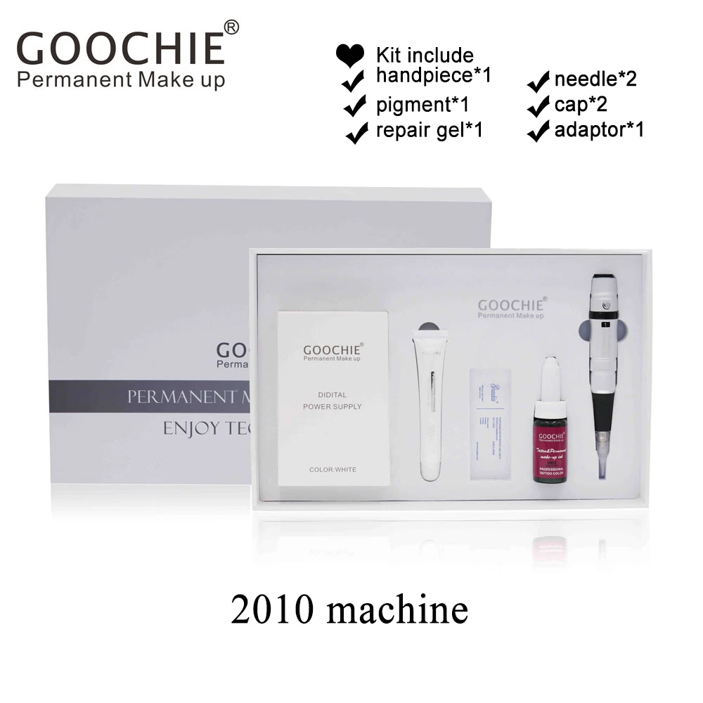 Goochie 2010 Digital Professional PMU Device Noiseless Rotory Eyebrow Tattoo Permanent Makeup Machine