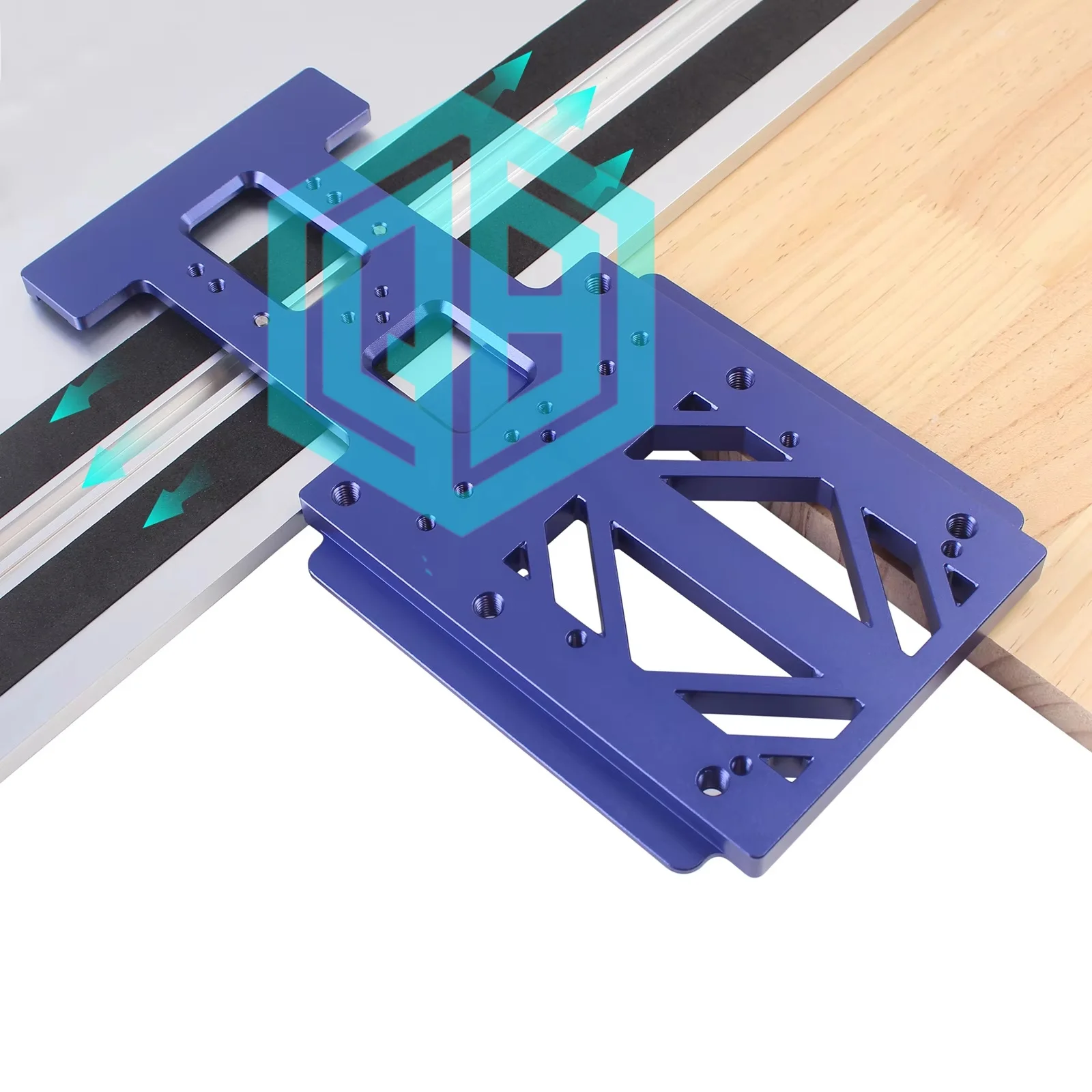 New Track Saw Square Guide Rail Clamp Woodworking 90 Degree Right Angle Guide Plate Aluminum Alloy Carpenter Angle Position Tool