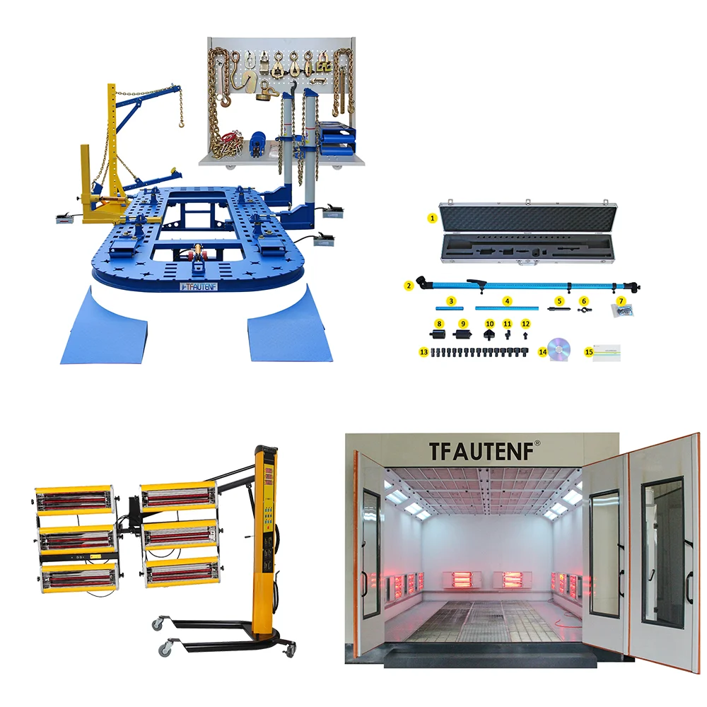 TFAUTENF Electrical Heating Car Spray Booth Auto Painting Oven frame machine auto body repair paint oven car repair equipment