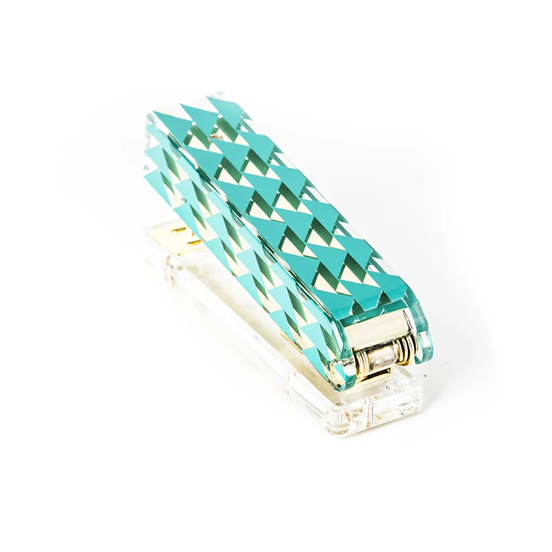 Acrylic Stapler  Hot Sale Multi-Color Office Supply Stationery Clear Acrylic Stapler