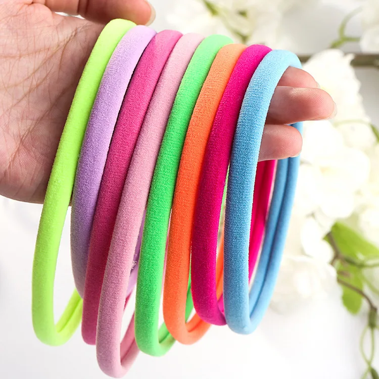 Factory Direct Selling Explosive High Elastic Soft Hair Band Soft Nylon Hair Rope Headband Fashion Versatile Simple Hair Hoop