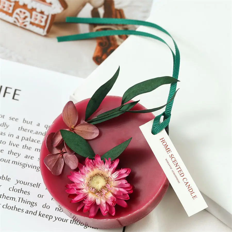 SuXiu OEM The bathroom eliminates odors Interior deodorization White Floral Scented Solid Perfume with Dried Flowers