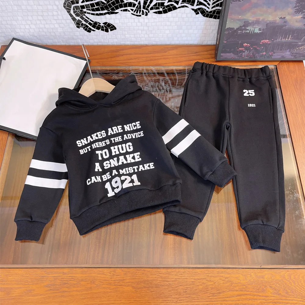 Осеннее пальто с капюшоном и монограммой для мальчиков и девочек, хлопковая толстовка с длинным рукавом, детский спортивный костюм