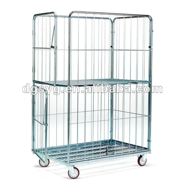 Chrome Security Cage Cart for SMT components