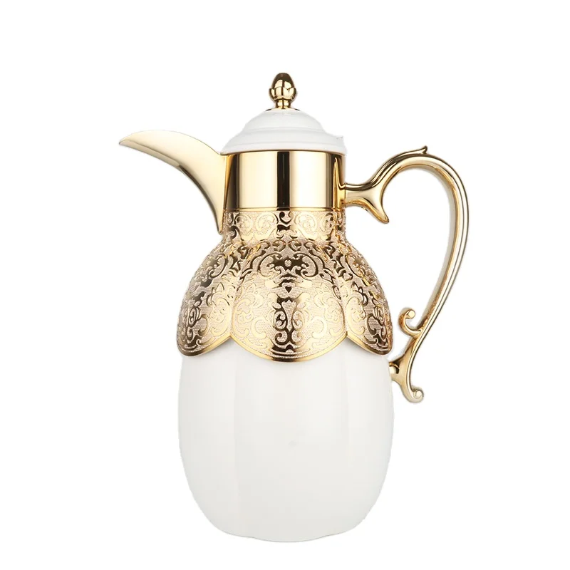 1.0L ARABIC STYLE   INSULATED  FLASK COFFEE POT  BPA FREE GLASS REFILL VACUUM FLASK