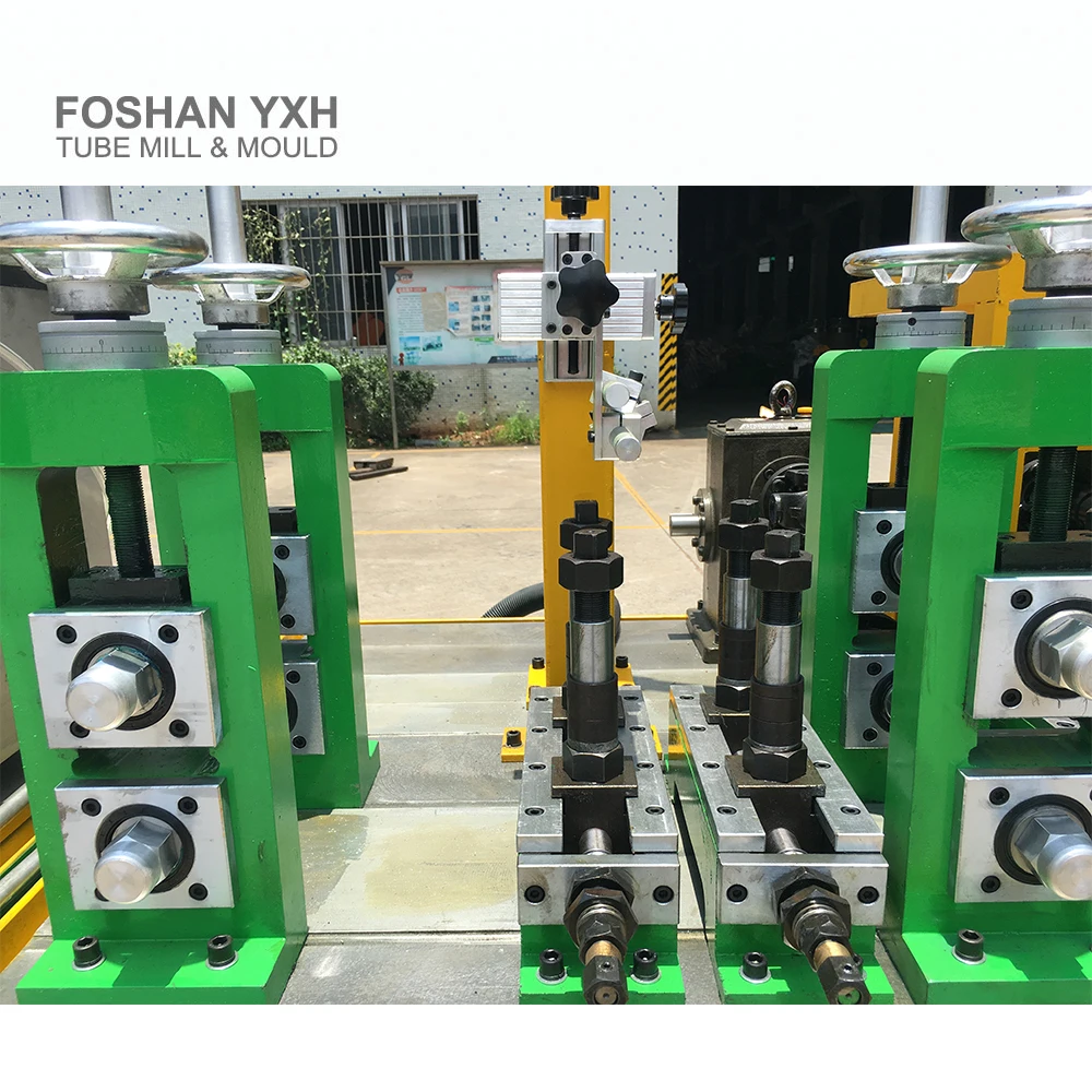 Stainless Steel Welding Tube Finning Machine / Pipe Roll Forming Line