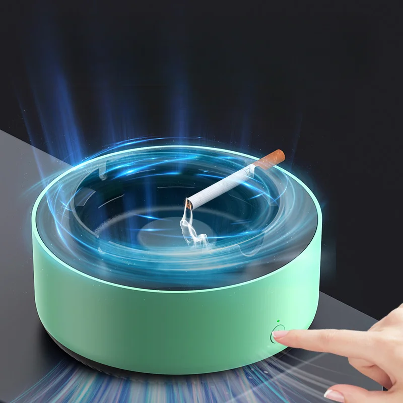 Smokeless Custom Logo Anti Smoke Absorbent Portable Mini Pocket Electric Smart Smokeless Ashtray Air Purifier