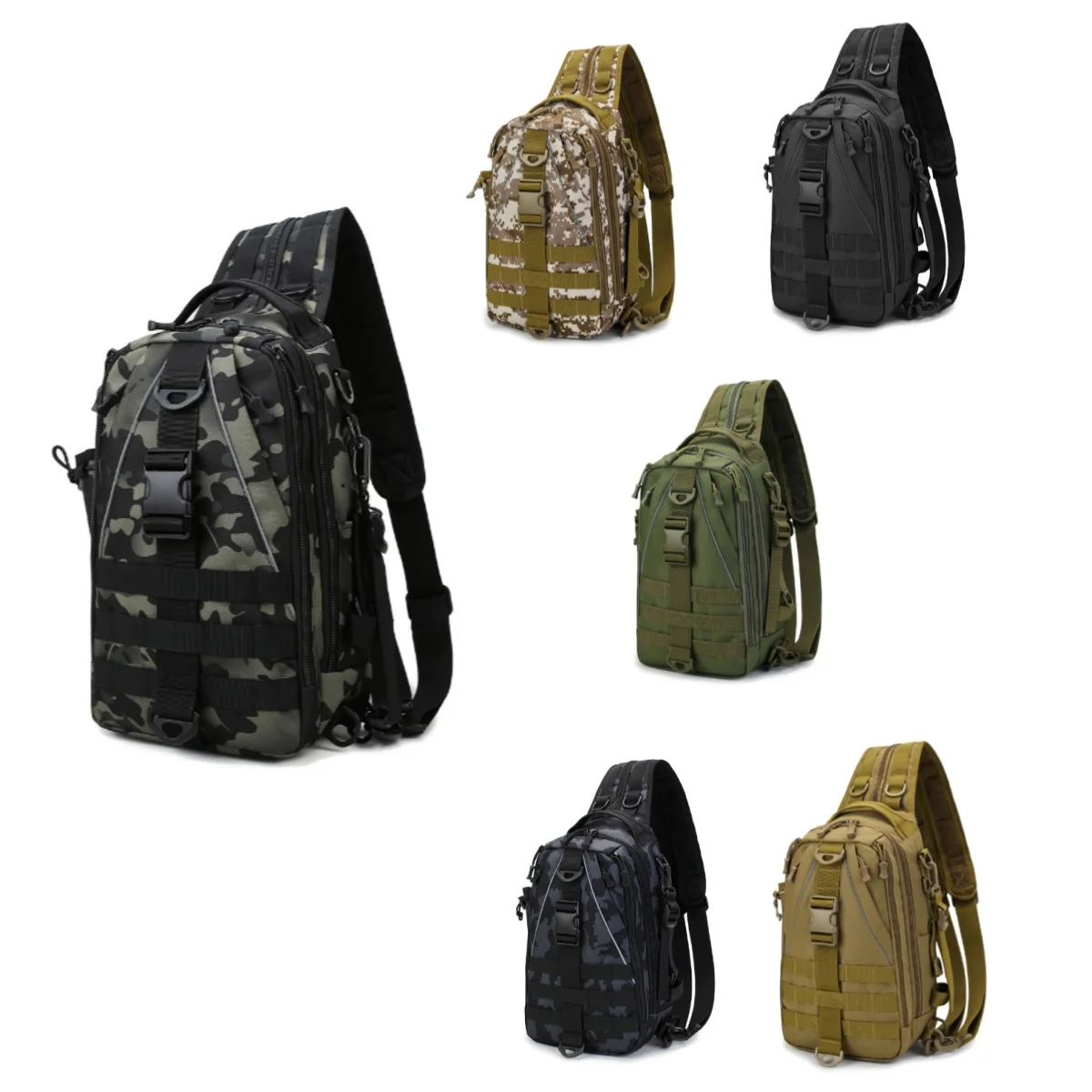 Fashion 1000D Nylon Rucksack Hiking Daypack for Daily Outdoor Sports Tactical MOLLE Backpack