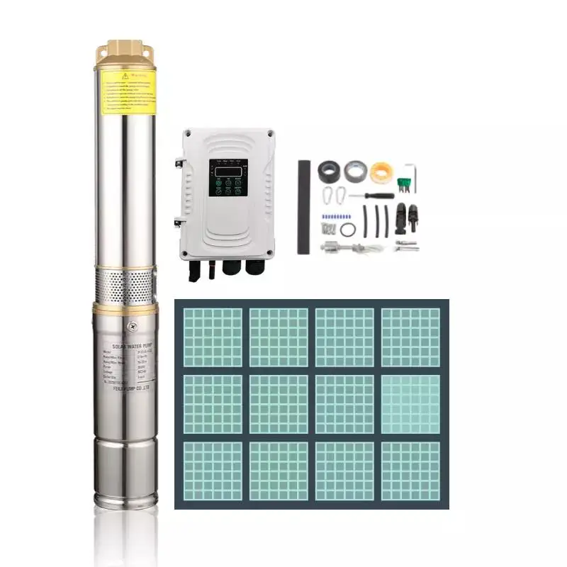 quality best 750w deep well bore hole clean water pumps solar powered china solar pump for agricultural irrigation
