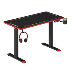 Эргономичный вертикальный стол с RGB-подсветкой, для дома, офиса, компьютера, Electr, для офиса, игровой стол с регулируемой высотой