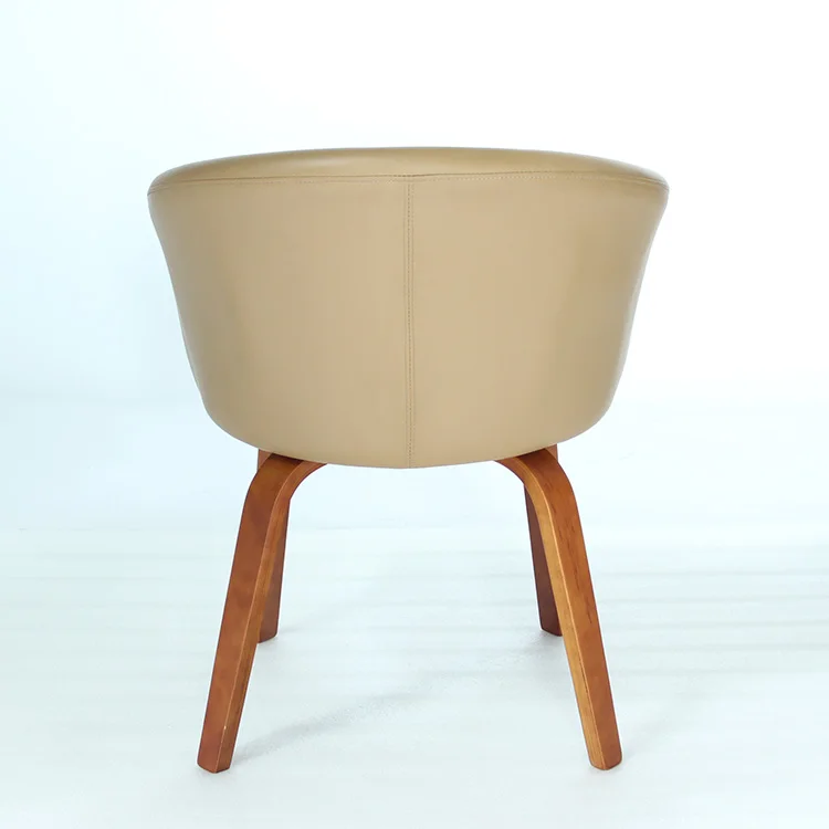 Anji high quality furniture restaurant chair bentwood legs armed kitchen modern velvet fabric fine linen  dining chair