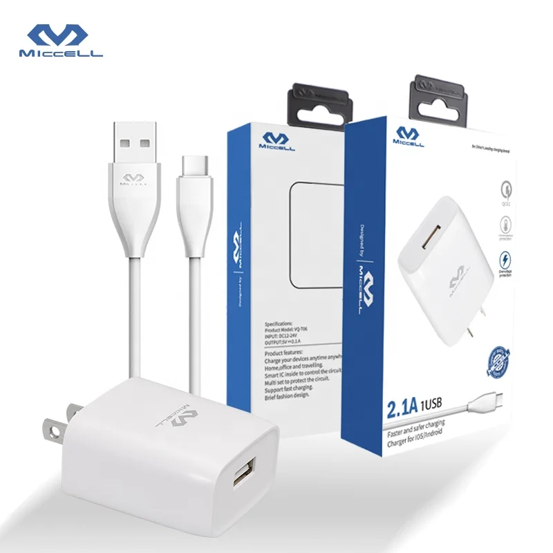 Продвижение US/EU настенное быстрое зарядное устройство набор USB-кабелей для передачи данных Мобильный