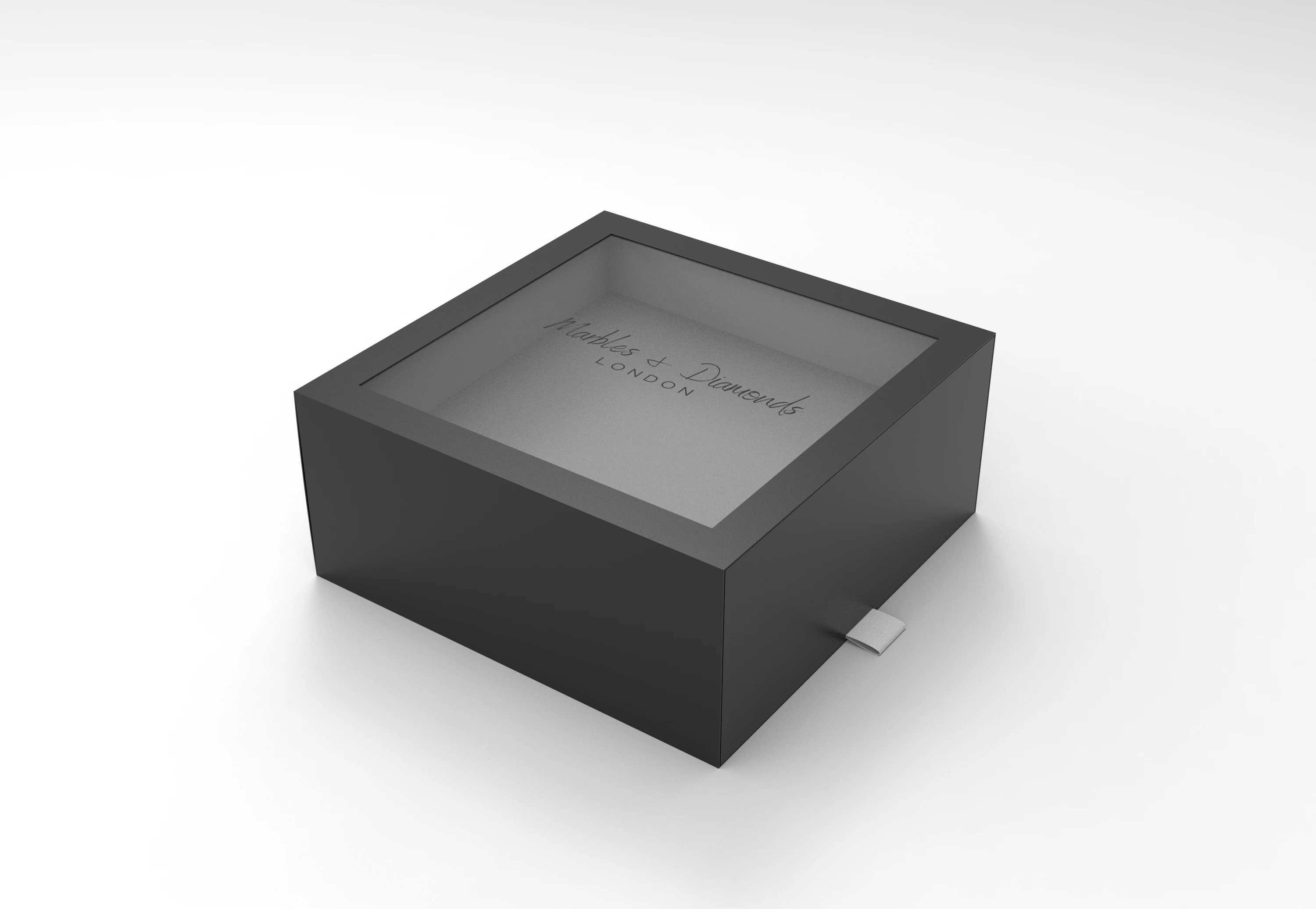 Custom design paper cardboard packaging box of dress paper drawer sliding boxes with clear window for socks underwear