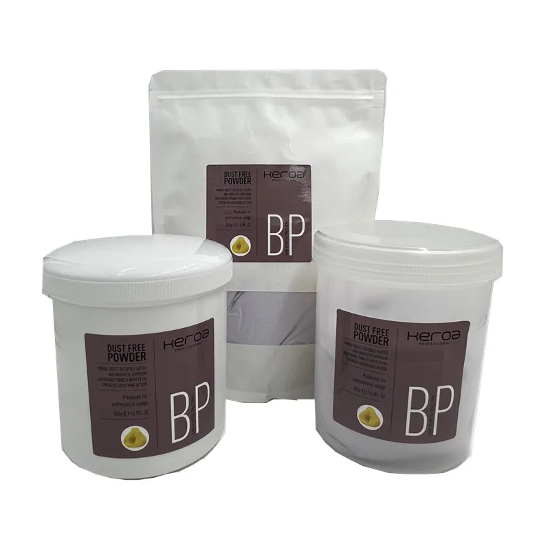 Wholesale 500g Keroa Series No Stimulation Organic 9+ Blue Bleach Powder For Hair Color
