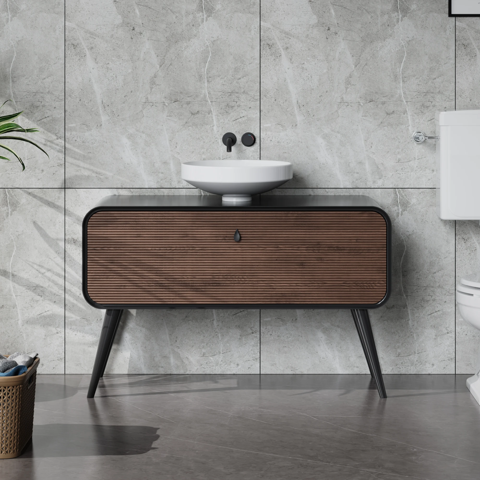 New ceramic basin bathroom vanity floor standing bathroom cabinet