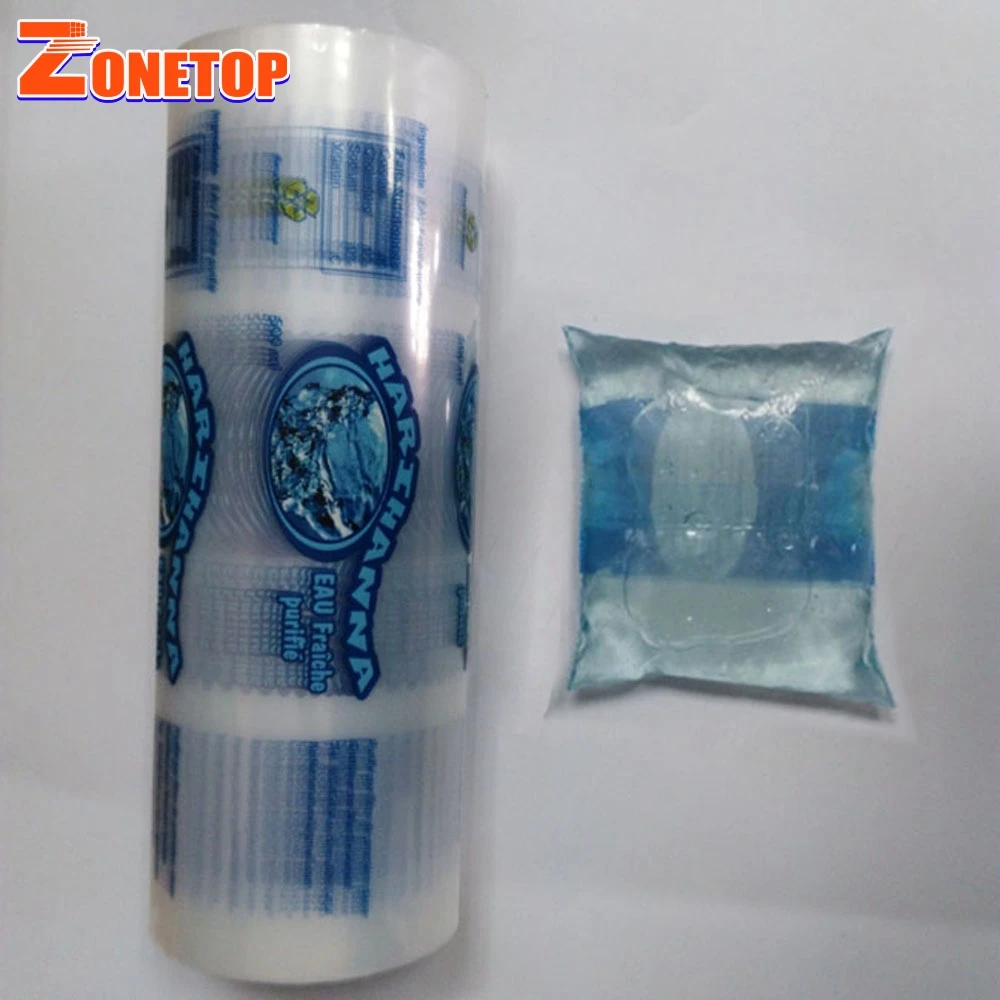 Free Design Customized packaging food grade sachet plastic film mineral water pouch roll