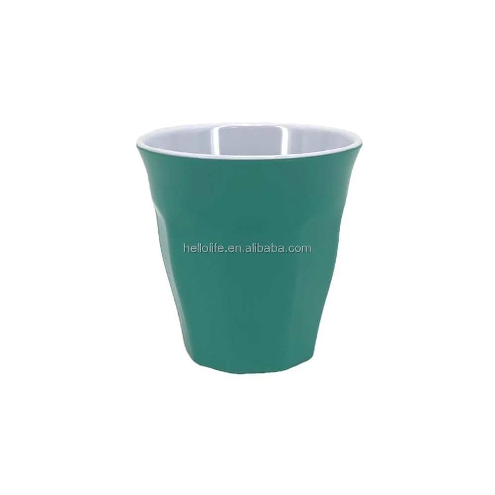 Manufacturer best seller Custom Melamine Cold Water Cups Unbreakable Plastic office Cups (Teal)
