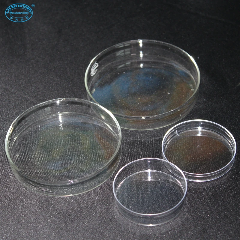 Medical consumable 100mm glass petri dish