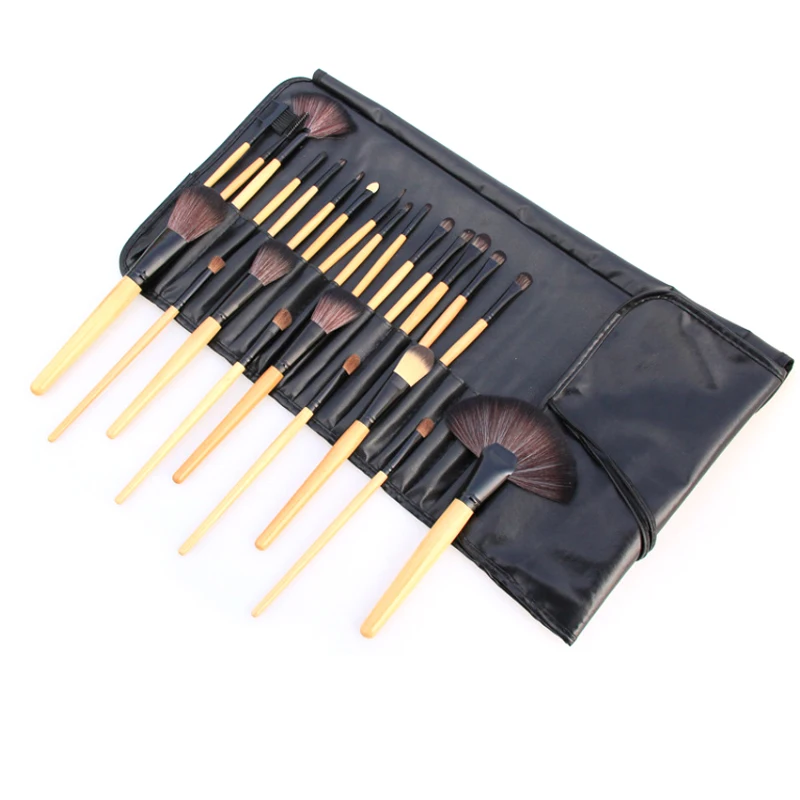 Factory Free Sample High Quality Custom Logo professional women soft synthetic hair 24pcs makeup brush