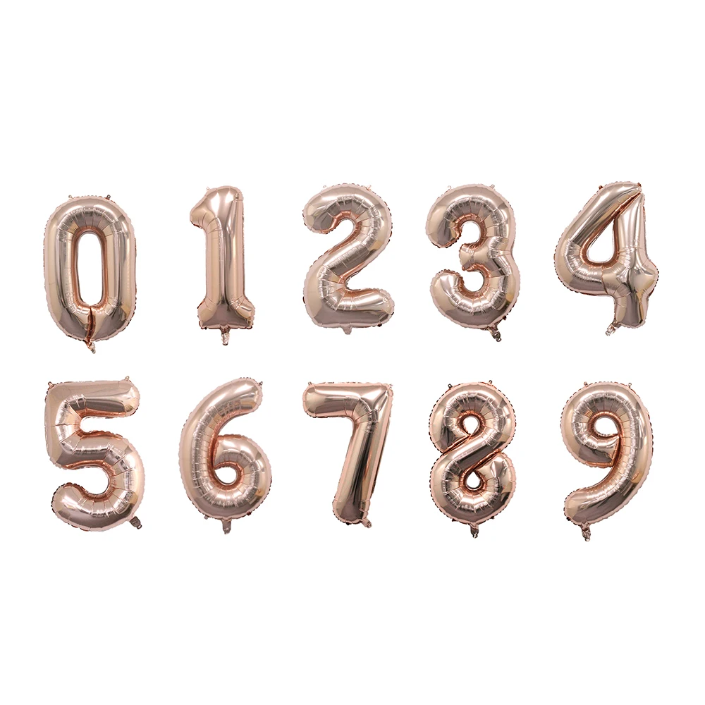 China Factory Direct Sale 18Th Birthday Numble Balloon Decorations High Quality Eco Friendly Balloons With Custom Logo