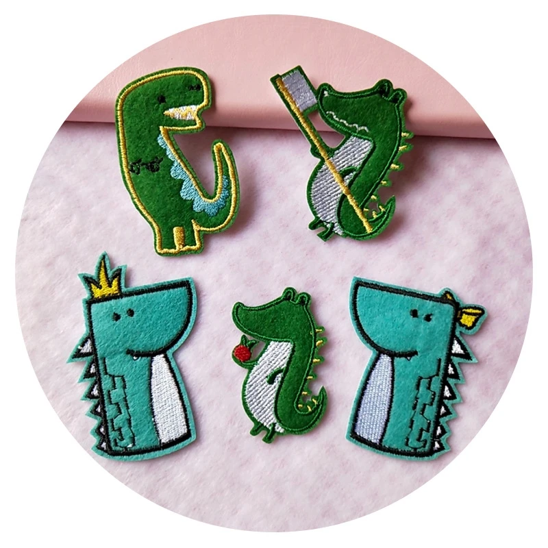 Wholesale Computer embroidered clothing patch jeans DIY decoration cute animal cartoon embroidery patch